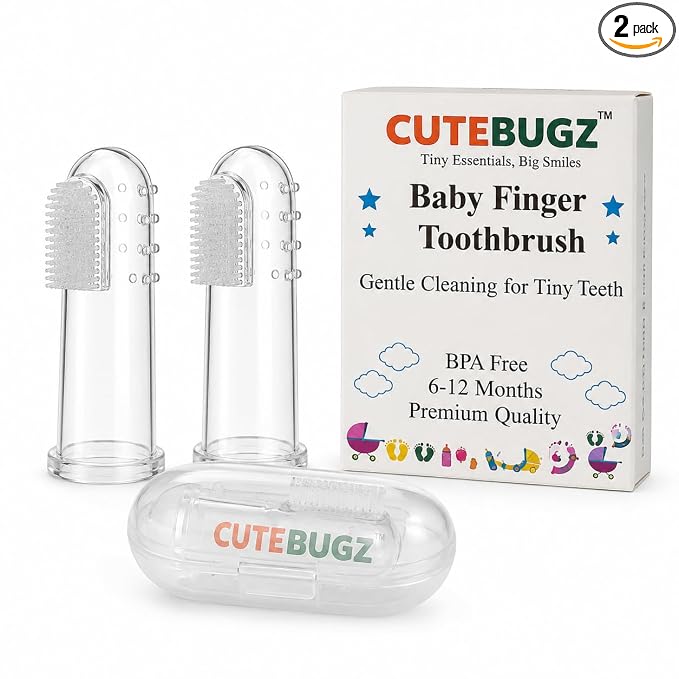 Baby Finger Toothbrush for 6-12 Months Babies
