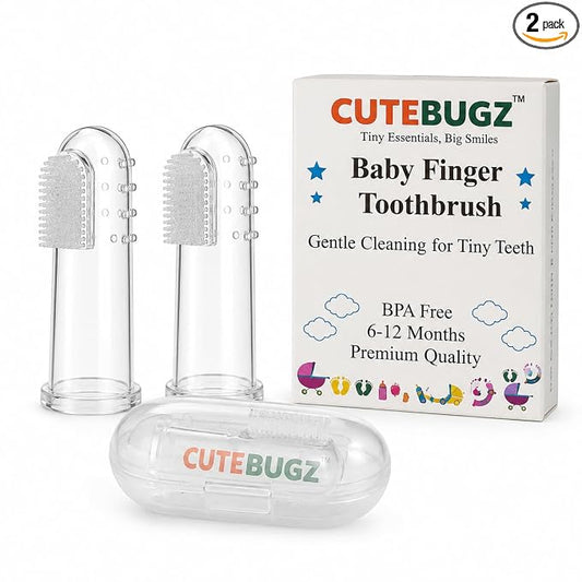 Baby Finger Toothbrush for 6-12 Months Babies