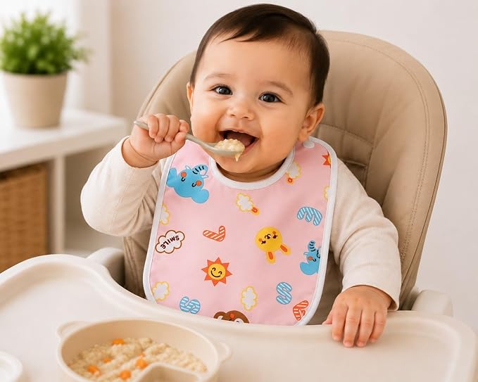 Waterproof Baby Bibs | Soft Reusable Feeding Bibs for Babies 0–24 Months