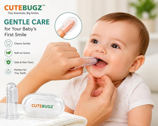 Baby Finger Toothbrush for 6-12 Months Babies