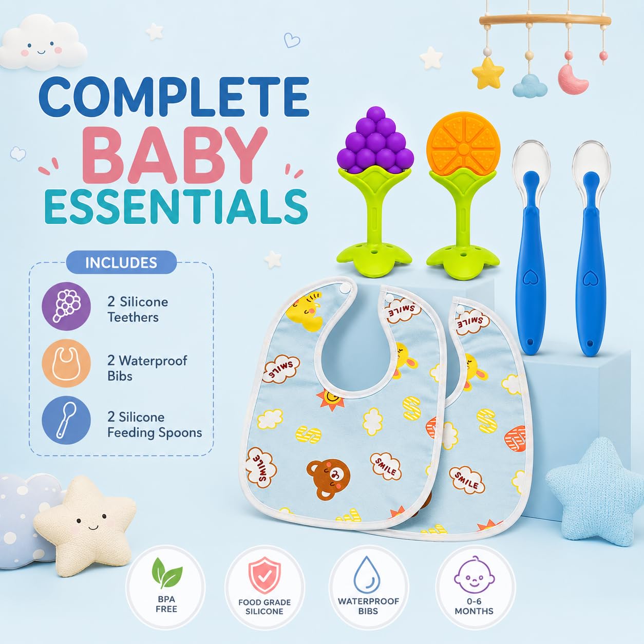 Baby Feeding Essentials Combo Pack for 0–6 Months
