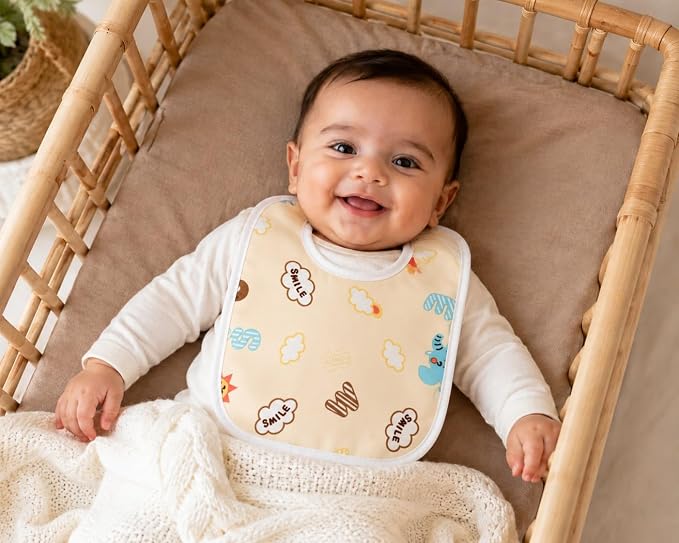 Waterproof Baby Bibs | Soft Reusable Feeding Bibs for Babies 0–24 Months