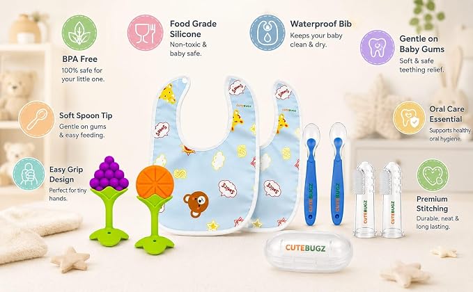 Baby Feeding Essentials Combo Pack for 6+ Months